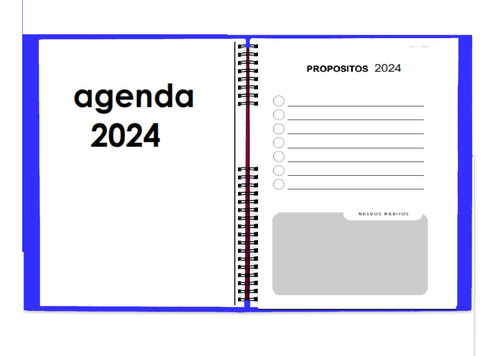 2024 Agenda Semanal A5 Digital Software P/imprimir Varias 