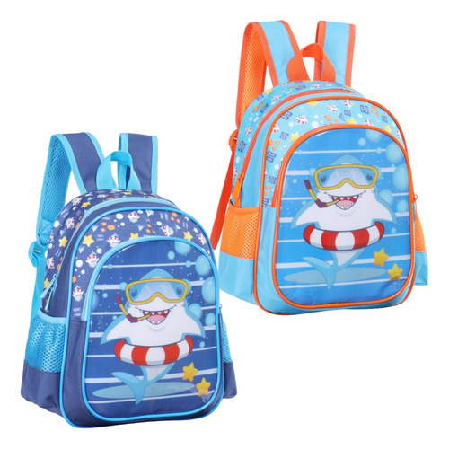 Mochila Escolar Infantil Msculina Tubarão Yepp Mim6325-13