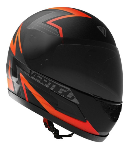Casco Moto Integral Hk7 Bolt Naranja/negro Vertigo