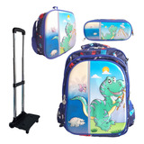 Kit Mochila + Lunchera + Cartuchera 15 PuLG, C/carrito 12891