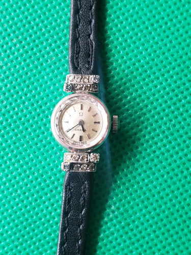 Reloj Omega Dama Oro 18k Movimiento Manual Vintage Diamantes