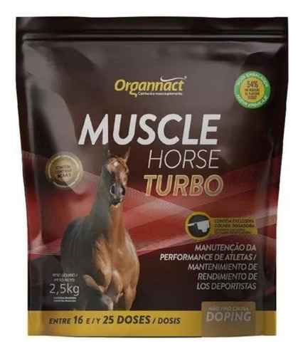 Muscle Horse Turbo Box Pouch 2,5 Kg Organnact + Frete Grátis