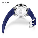 Reloj Hombre Megir Cronografo Fechador Deportivo