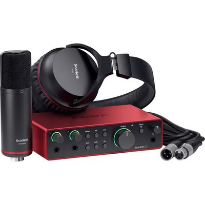 Interfaz De Audio Focusrite Scarlett 2i2 Studio 4ta. Gen. Color Rojo\u002FNegro | Envío gratis