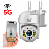 Camara Wifi Exterior 5g Visión Nocturna Ycc365 Doble Antena Color Blanco