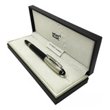 Pluma Rollerball Montblanc Starwalker Doue Line Negro Plata 