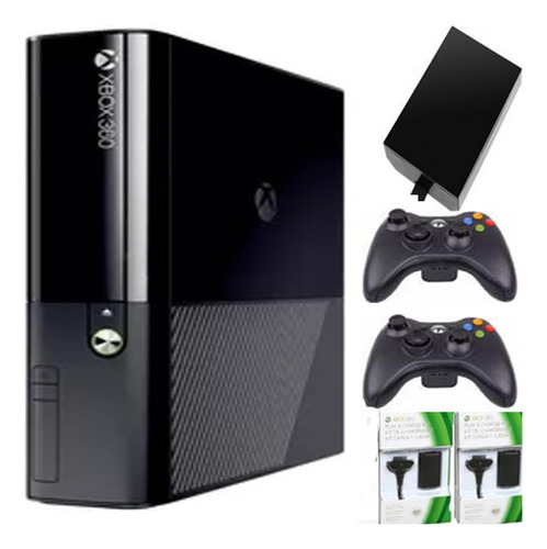 Xbox 360 Ultra Slim E 5.0 500g 250j Controles Silicon Grips+