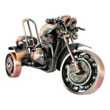 Motor Triciclo Ferro Arte Escultura Modelo De Motocicleta