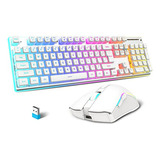 Combo De Teclado Y Mouse Inalámbricos Para Juegos, Tecla De 