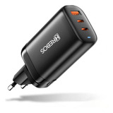 Carregador Super Turbo 65w 2 Tipo C Usb C E 1 Usb Com Anatel