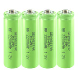 Batera Aa Recargable Nimh 1.2 V Doble A 2200 Mah De Alta Cap