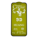 Pelicula De Ceramica Fosca 3d 9d Gel Para iPhone 15 Pro Max