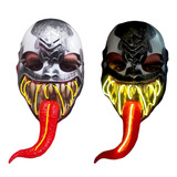 Mascara Venom Spider Man Purga Luz Led Neon 