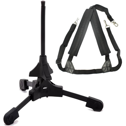 Kit Suporte Para Saxofone Ask S4 + Correia Para Saxofone