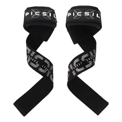 Picsil Straps Powerlifting, Correas Levantamiento De Pesas Color Negro | Meses sin interés