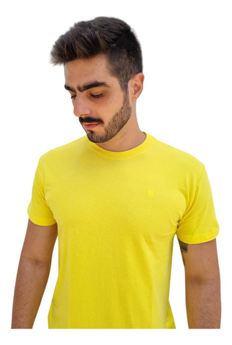 Camiseta Masculinas Básicas Polo Wear Original Amarelo