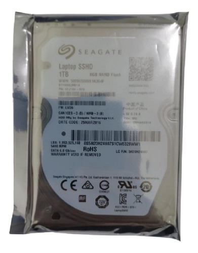 Hd/disco Rígido Interno Seagate Laptop Sshd St1000lm014 1tb