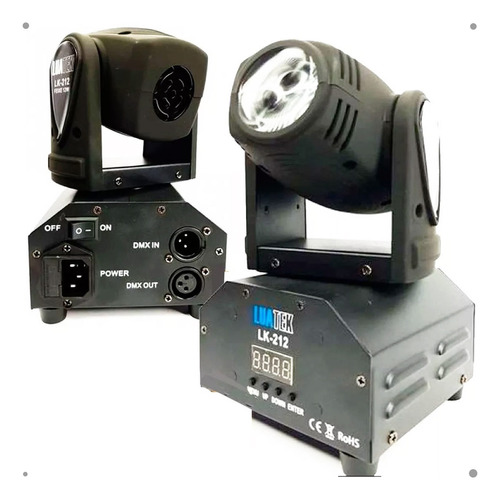 Mini Beam Moving Head Led 30w Cree Rgbw Dmx Strobo Original