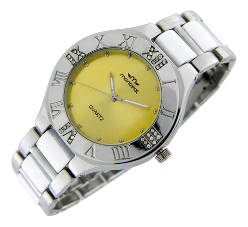 Reloj Montreal Mujer Ml1199 Metálico Números Romanos