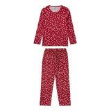 Pijama Infantil Feminino Malwee Manga Longa Estampas