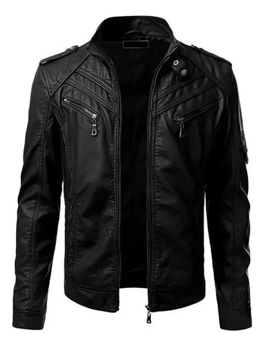 Chamarra Hombre Invierno Synthetic Piel Chamarra Motocicl