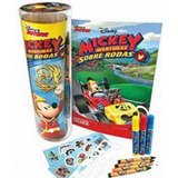 Disney Tubo Histórias P/ Colorir Mickey Caneta Giz Adesivos