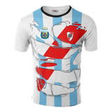 Remera River Argentina Campeón Del Mundo Ranwey Fr203