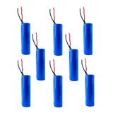 8 Super Baterias 3,7v 18650 2200mah Com Fio