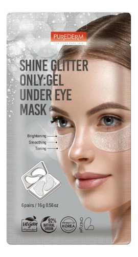 Mascarilla Shine Glitter Only De Gel Para Ojeras Purederm