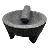 Molcajete Artesanal Piedra Volcánica 8 Pulgadas