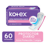 Protector Diario Kotex Cuidado Diario Multiestilo X 60 Un