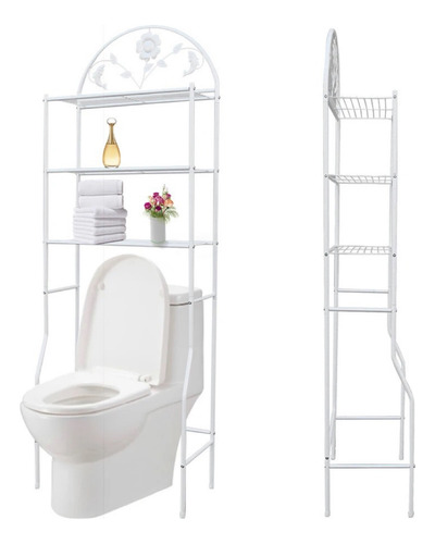 Repisa Mueble Para Baño Organizador Estante Wc Taza Lavander