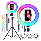 Ring Light Anel Led Luz Iluminador Rgb Colorido Hing Light