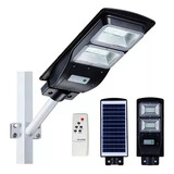 Solar Luminária Poste Led 100w C/controle E Sensor Aaatop