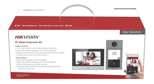Kit De Videoportero Ip Wifi / Ds-kis604-p(b)