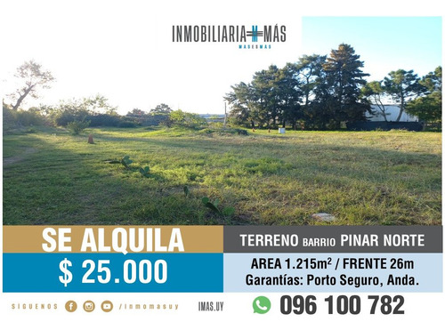 Terreno Alquiler Ciudad De La Costa Canelones Gt* (ref: Ims-23460)