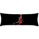 Cojin Almohada Larga Michael Jordan Salto Balon 35x100cm