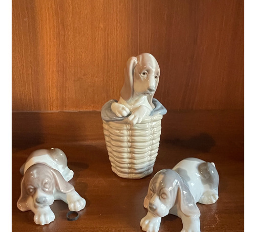 Porcelana Lladro - Set 3 Perros