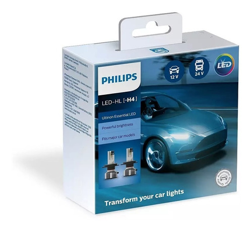 Ampolletas Led Philips Ultinon Essential H4 P43t 