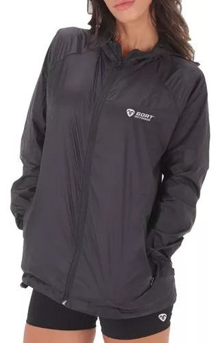 Campera Outdoor Rompeviento Mujer Con Capucha Running