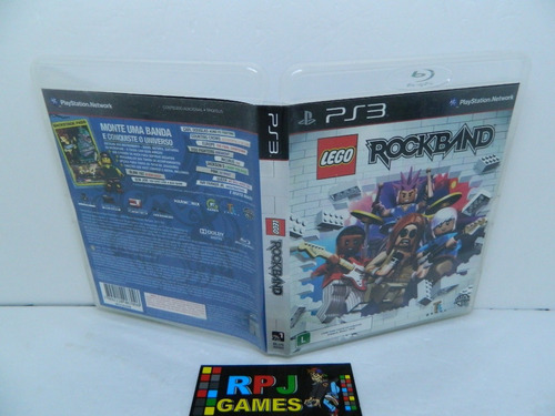 Caixa Vazia C/ Manual Do Lego Rock Band Ps3 - Sem O Cd