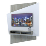 Panel Para Lcd/led Rack Mueble Living Texturado Touch H/40 Color Gris