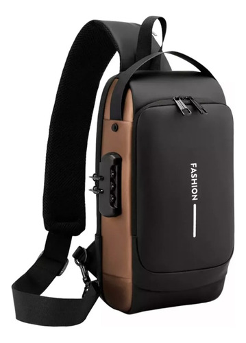 Mochila Pechera Cruzada Impermeable Antirrobo + Usb Premium