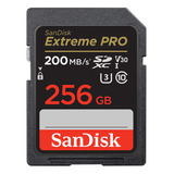 Cartão De Memória Sandisk 256gb Extreme Pro Cartão Sd 200mbs