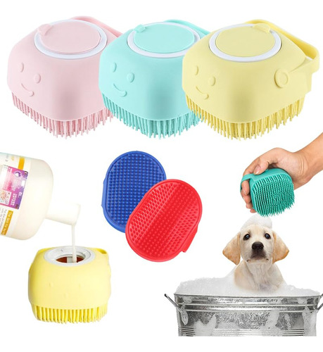 Ja Best Products 2 Cepillos De Bano Para Perros, Masaje De B