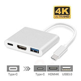 Conversor Usb-c P/ Digital Av Hdmi F 4k Usb 3.0 F Usb-c F 