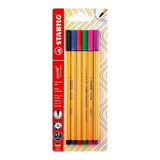 6 Rotuladores Stabilo Point 88 Fino Fineliner Dibujo Plumas 