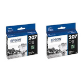 2 Tinta Epson 207 Original Negra Xp-2101 C/iva T206 Xl T207 