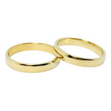 Argollas De Matrimonio Lisas Oro Italiano 18k Ley 750