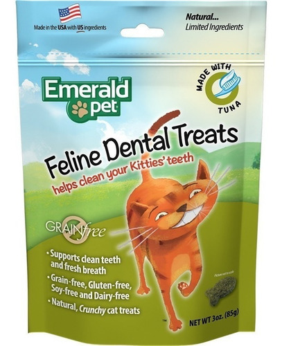 Dental Treats Para Gatos 100% Natural - 3 Deliciosos Sabores Tipo Atun